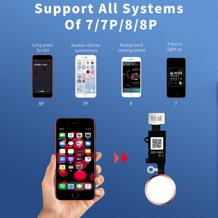 19436 jc 6 gen universal home button with return function for iphone 7 7plus 8 8plus 3