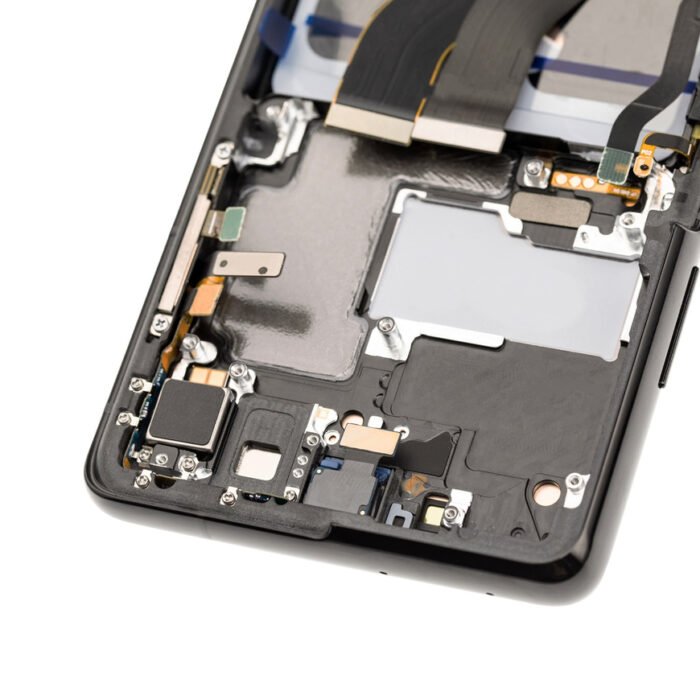 21574 replacement for samsung galaxy s21 ultra oled screen assembly with frame phantom black 5