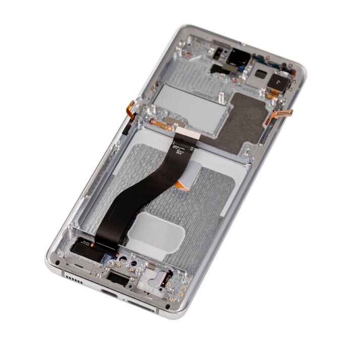 21575 replacement for samsung galaxy s21 ultra oled screen assembly with frame phantom silver 09