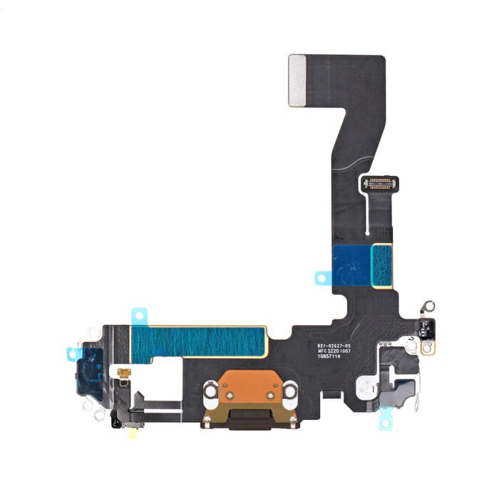 21029 replacement for iphone 12 12 pro usb charging flex cable black 2