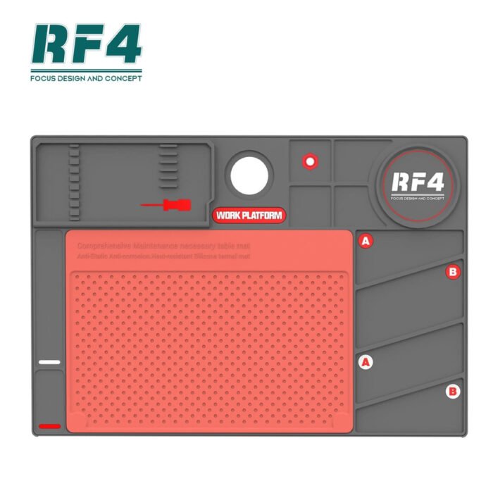 23011 ​rf4 rf po2 heat resistant silicone maintenance pad with thermoplastic work mat 01