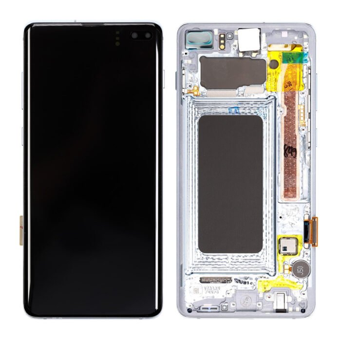 S10 plus screen blue