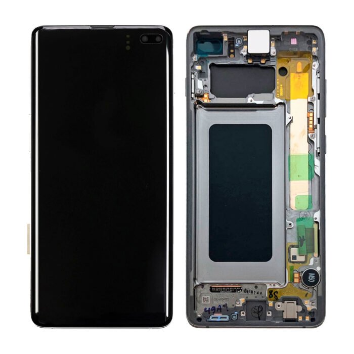 S10 plus screen with frame black