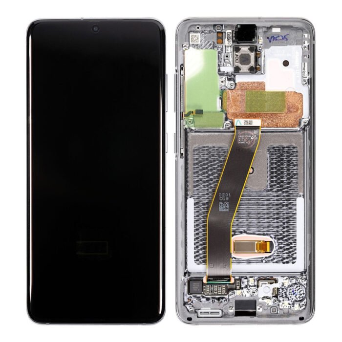S20 screen with frame black