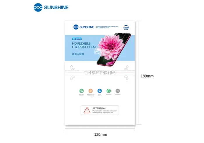 23784 sunshine ss 057a hd flexible hydrogel film 50 pcs 3